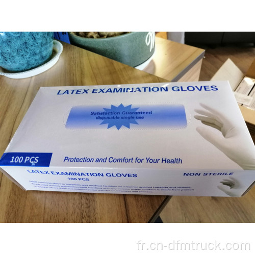 Élimination examen médical des gants en nitrile